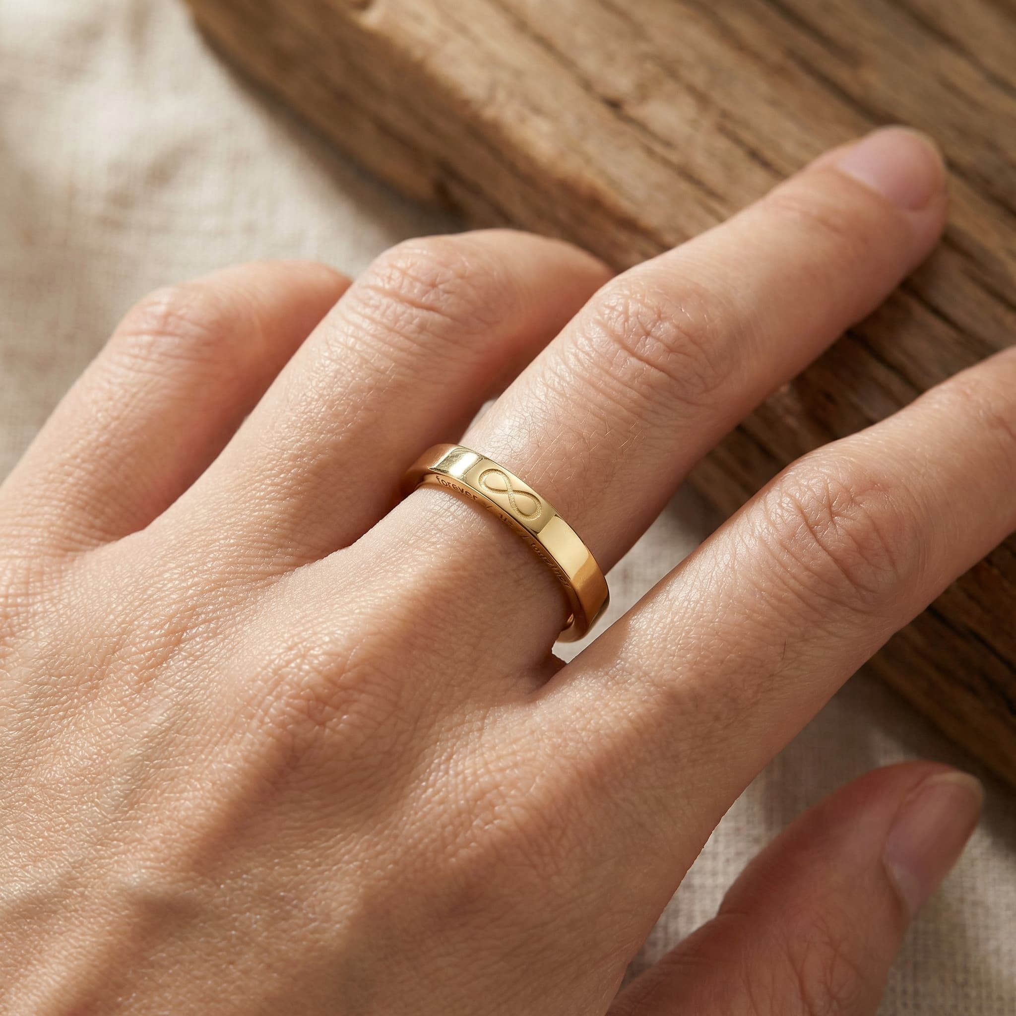 Forever Sonsuzluk İşaretli 925 Ayar Gümüş Yüzük